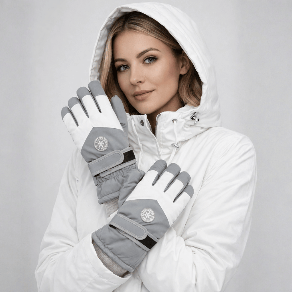 Luva Feminina para Neve Impermeável e Touchscreen Forglows