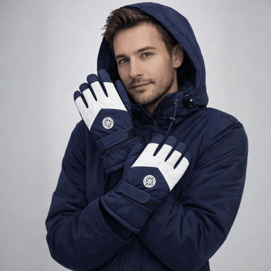 Luva Masculina para Neve Impermeável e Touchscreen Forglows