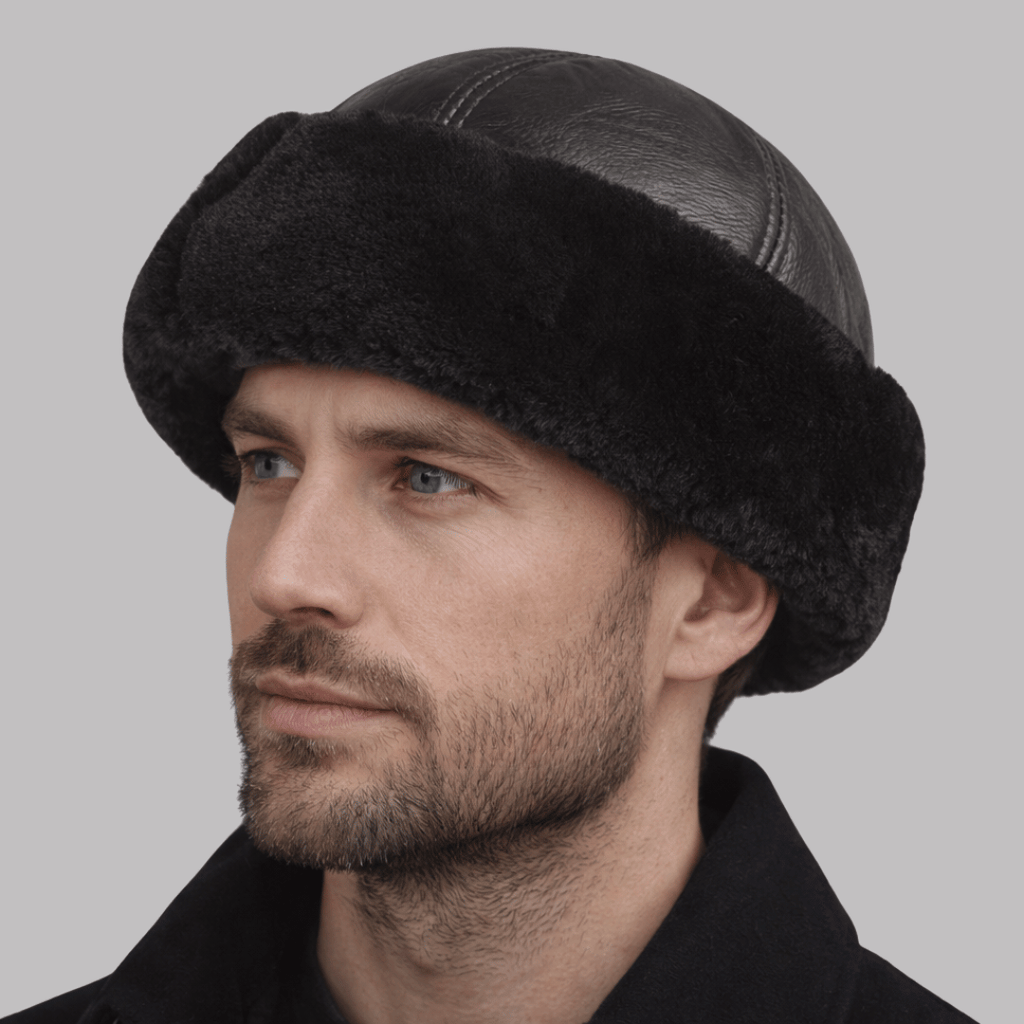Touca Masculina de Couro Peluciado Forglows